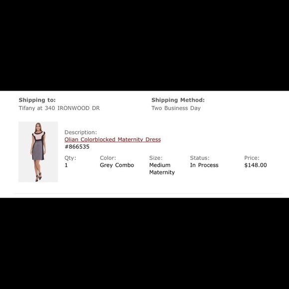 💥Host pick💥Olian designer color block maternity dress - Picture 5 of 6